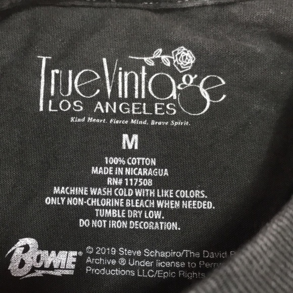True Vintage Bowie Long-Sleeve T-Shirt - Picture 3 of 4